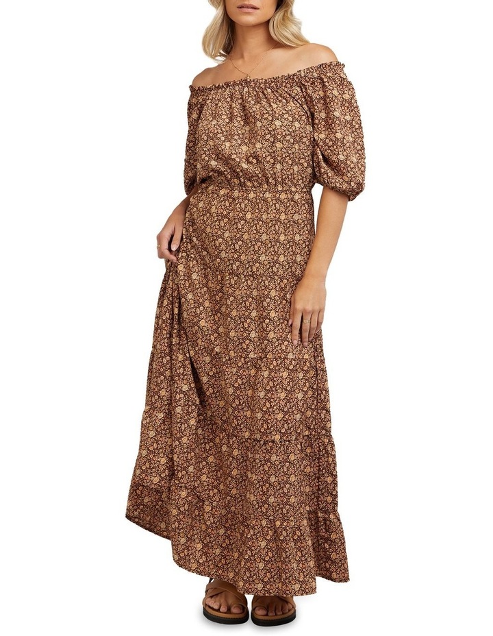 Harper Floral Midi Dress Autumn Ditsy Print