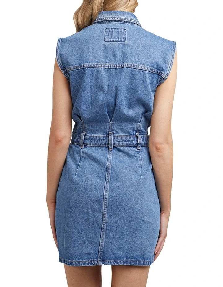 Kennedy Denim Dress in Heritage Blue image 2