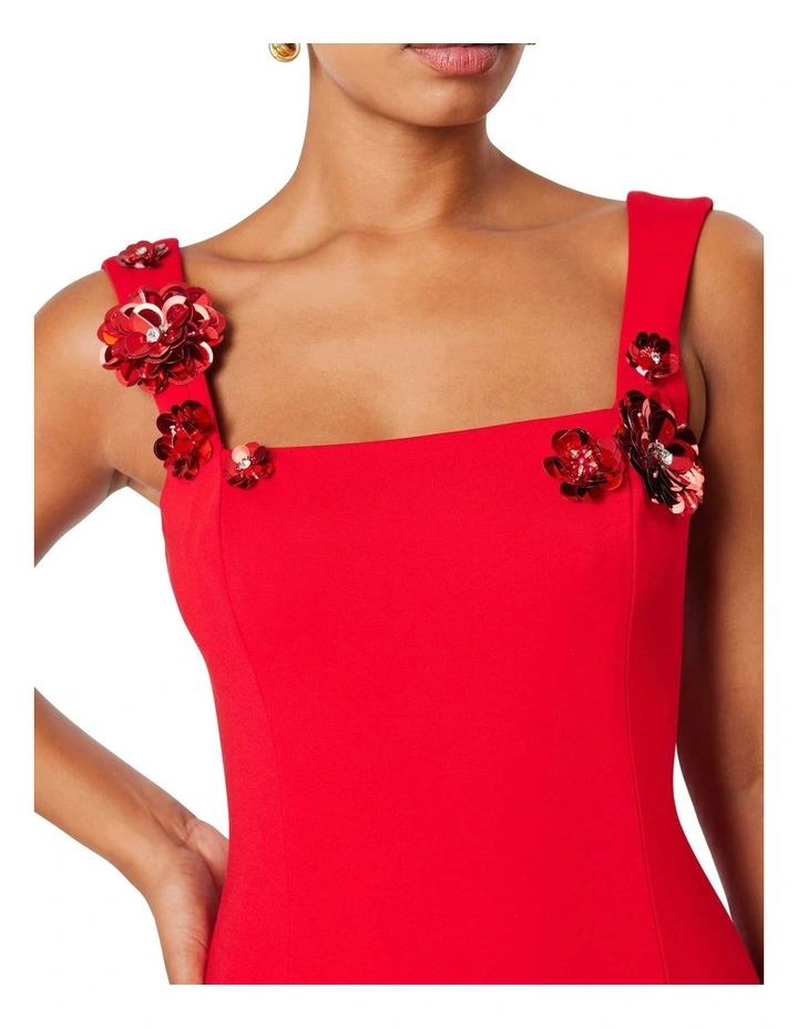 Emma Mini Dress in Red image 6