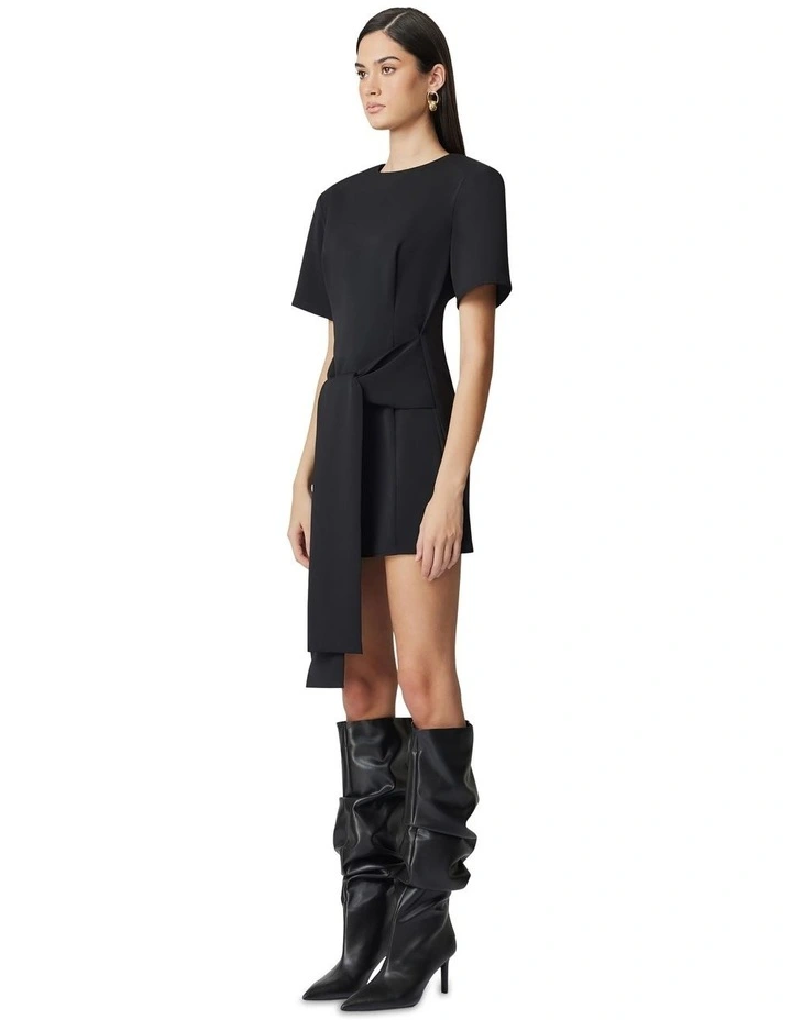 Noa Mini Dress in Black image 4