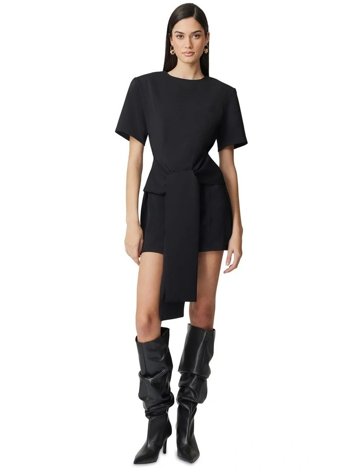 Noa Mini Dress in Black image 5