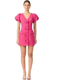 Elysie Blazer Mini Dress in Orchid