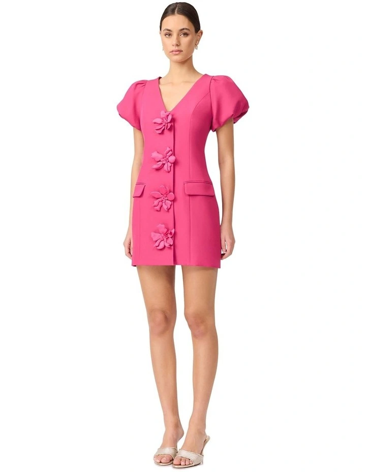 Elysie Blazer Mini Dress in Orchid image 3