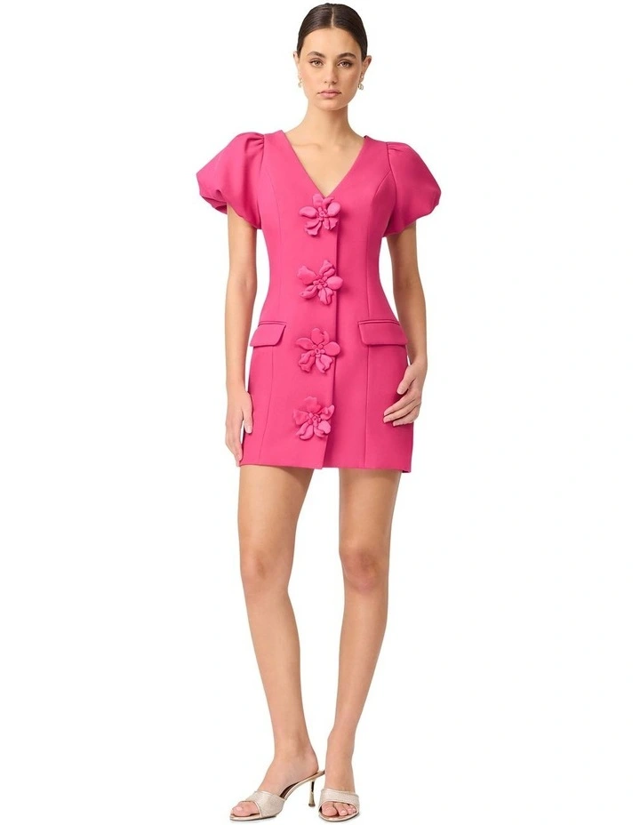 Elysie Blazer Mini Dress in Orchid image 4