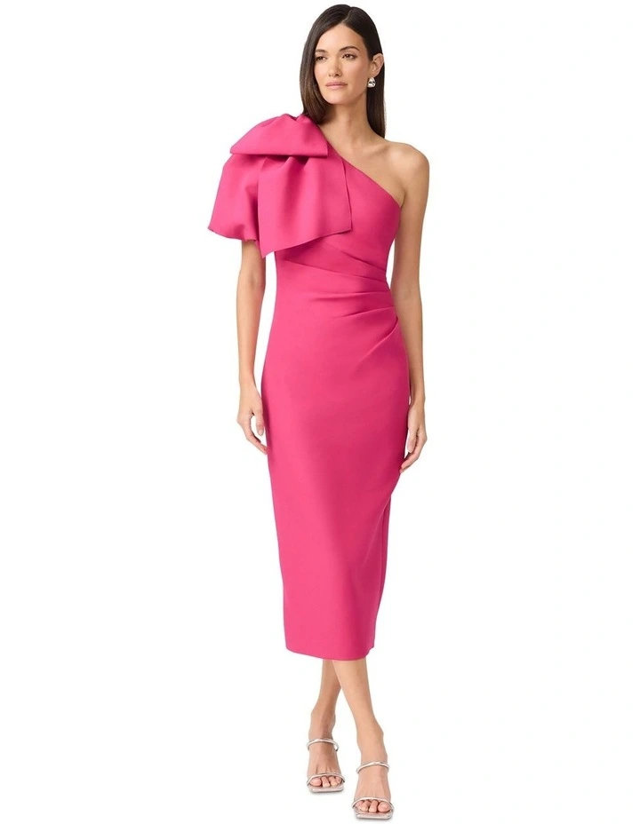 Elysie Midi Dress in Orchid image 4