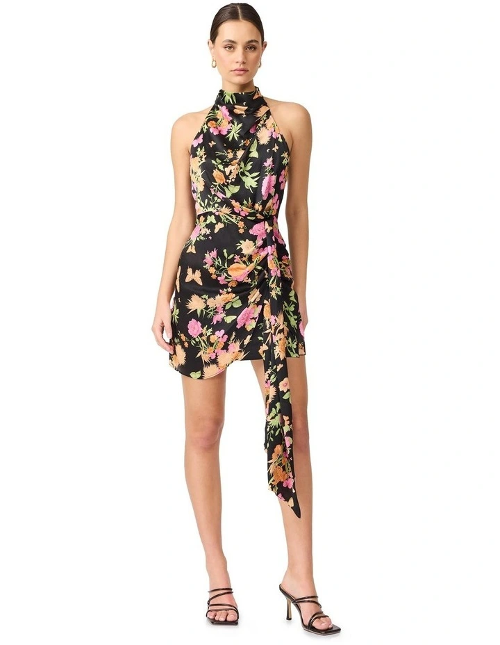 Tessa Mini Dress in Black image 5