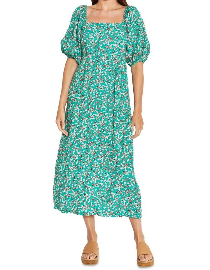 Elise Dress Green Ditzy