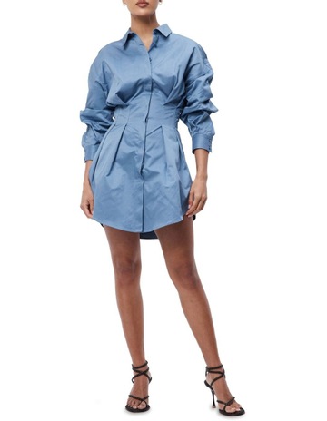 Mossman A New Light Shirt Dress Steel 