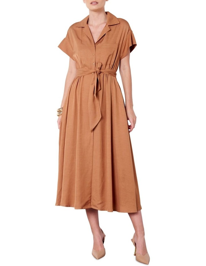 Love Level Dress in Tobacco Brown
