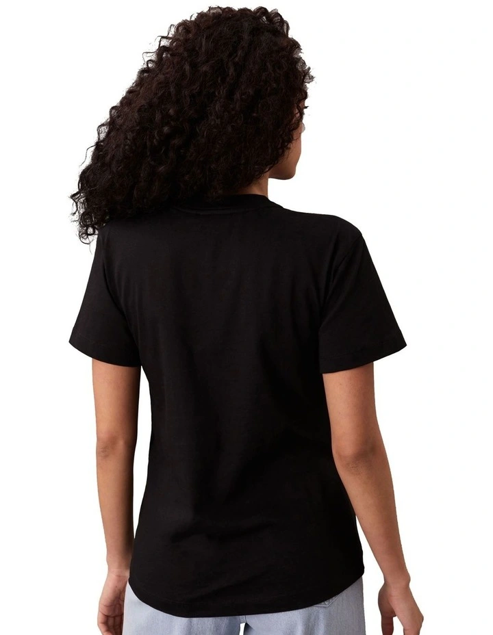 Calvin Klein Women Multi Logo Regular TShirt in Black MYER