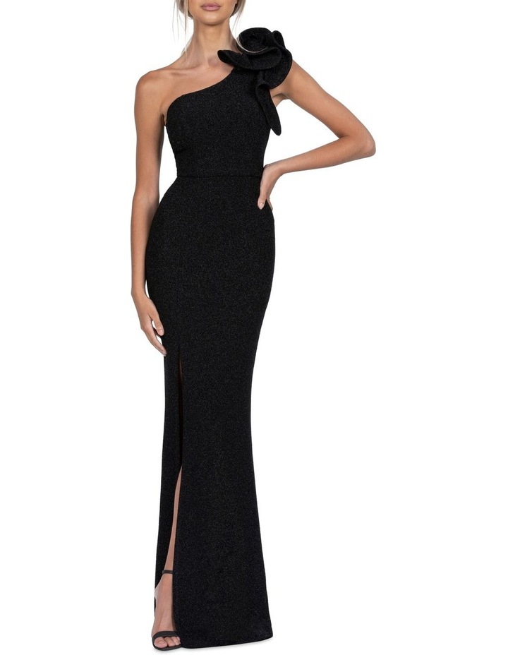 B By Bariano Sue Maxi Dress Metalic 