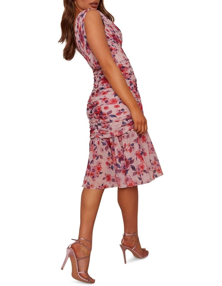 Chi Chi London Floral Print Midi Dress 