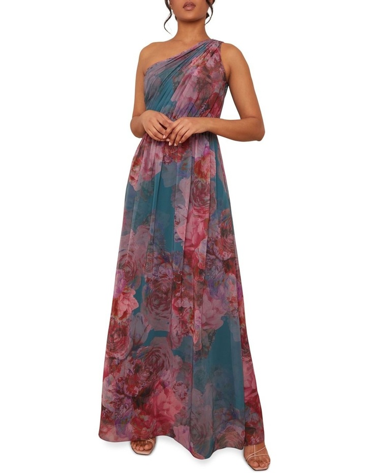 Chi Chi London One Shoulder Floral Maxi 