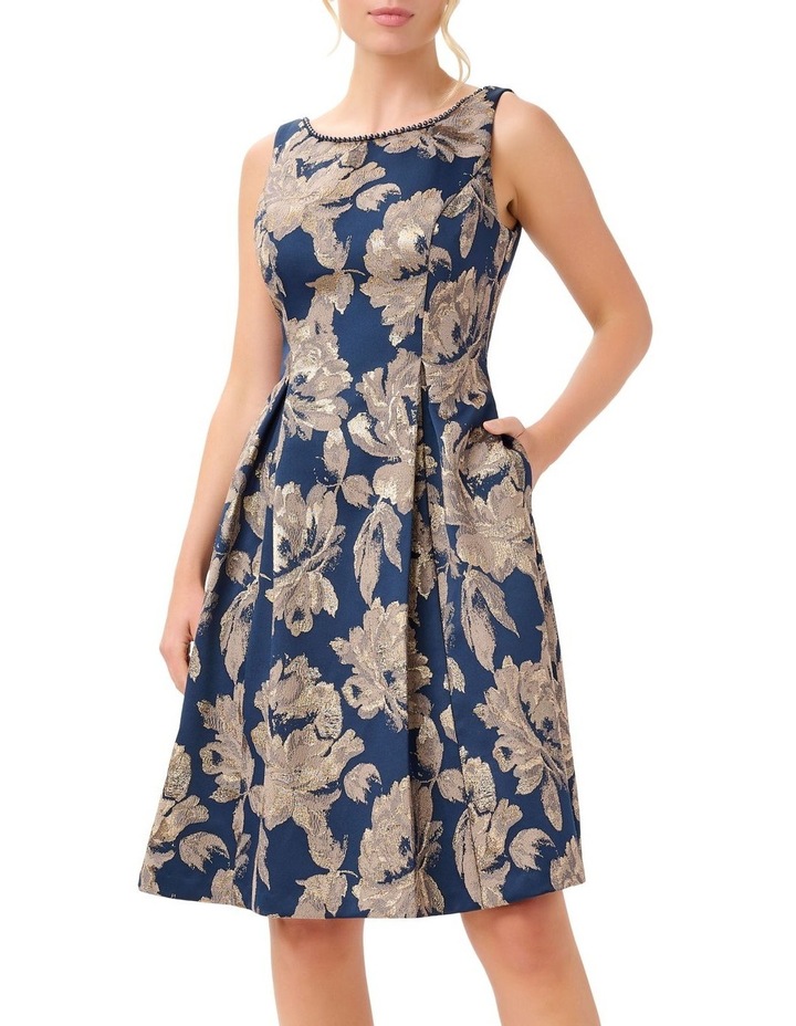 Metallic Jacquard Dress in