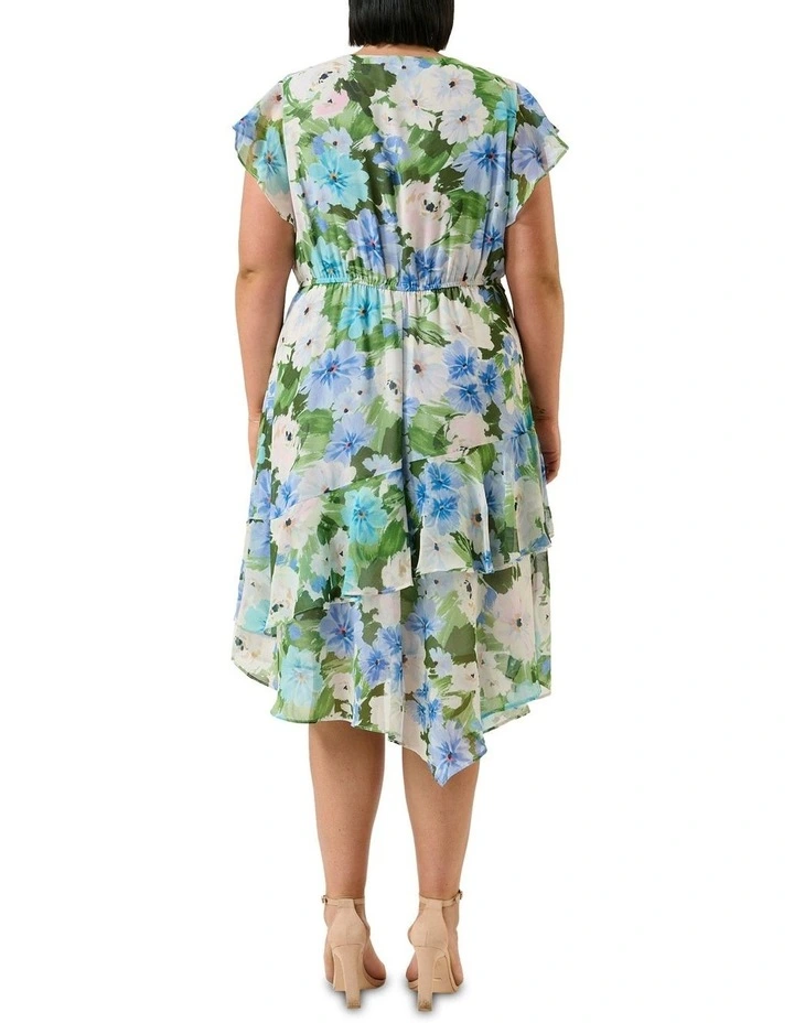 Aqua Dress in Print image 2