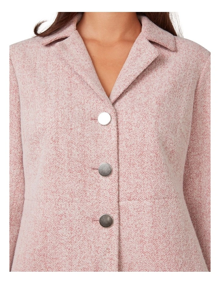 Cropped Floater Jacket in Pink image 4