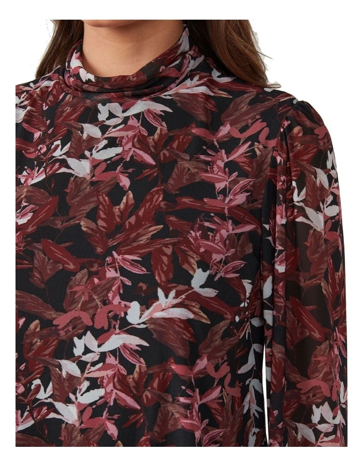 Reflection Leaves Top in Red image 4