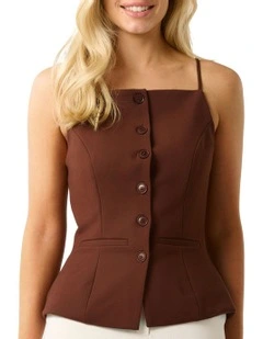 Dulce Top in Brown