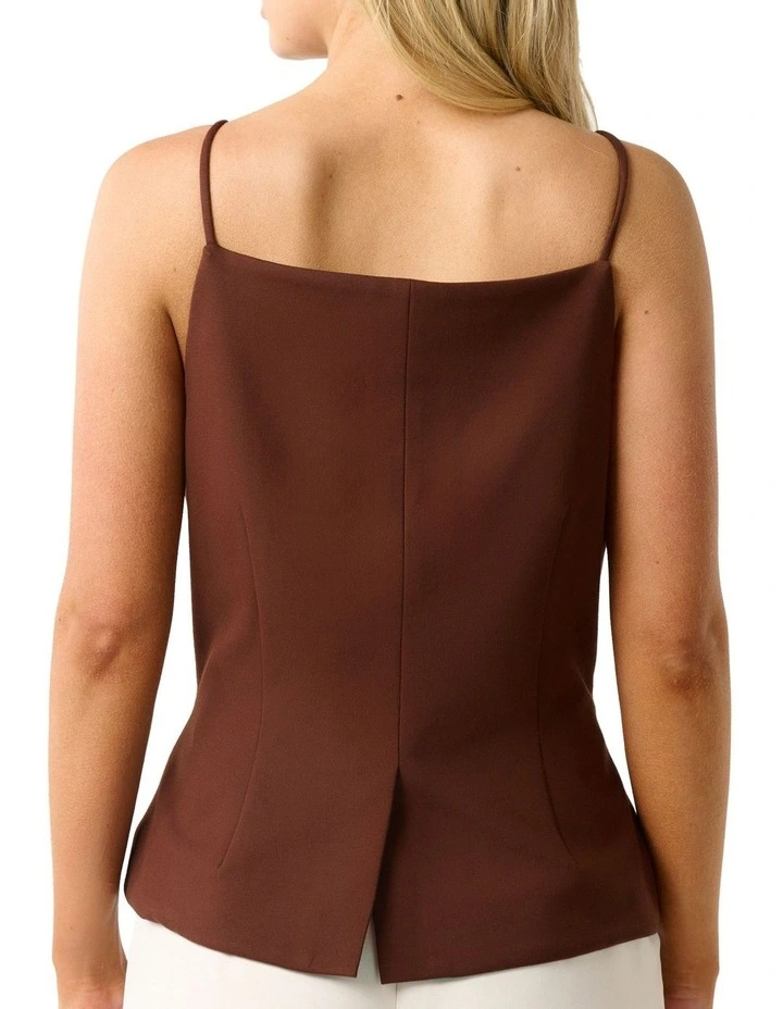 Dulce Top in Brown image 3