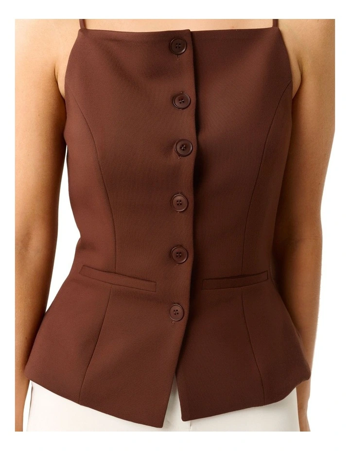Dulce Top in Brown image 5