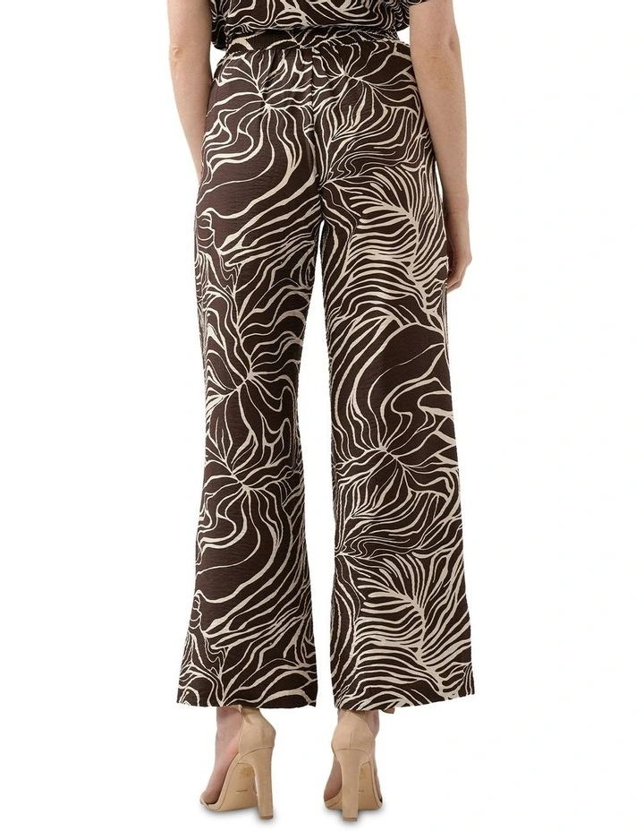 Paradise Palm Pants Set (Brown)