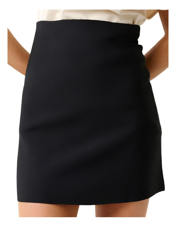 Solace Knit Skirt in Black image 4