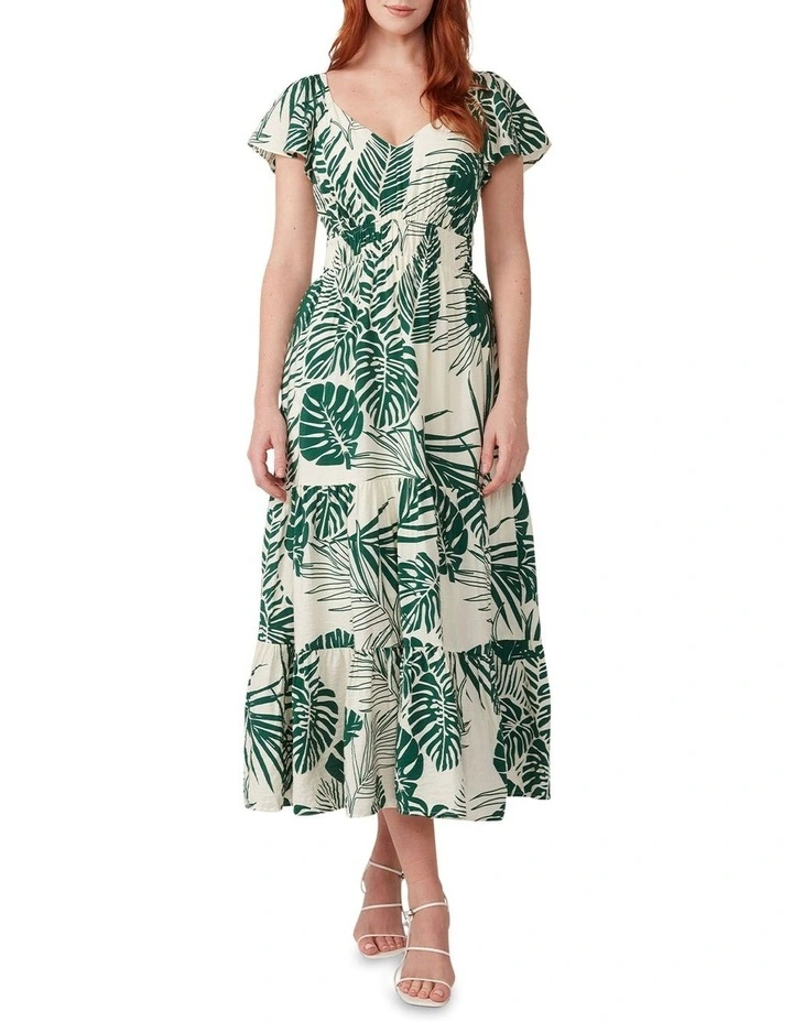 Conceal Garden Dress in Green/White image 1