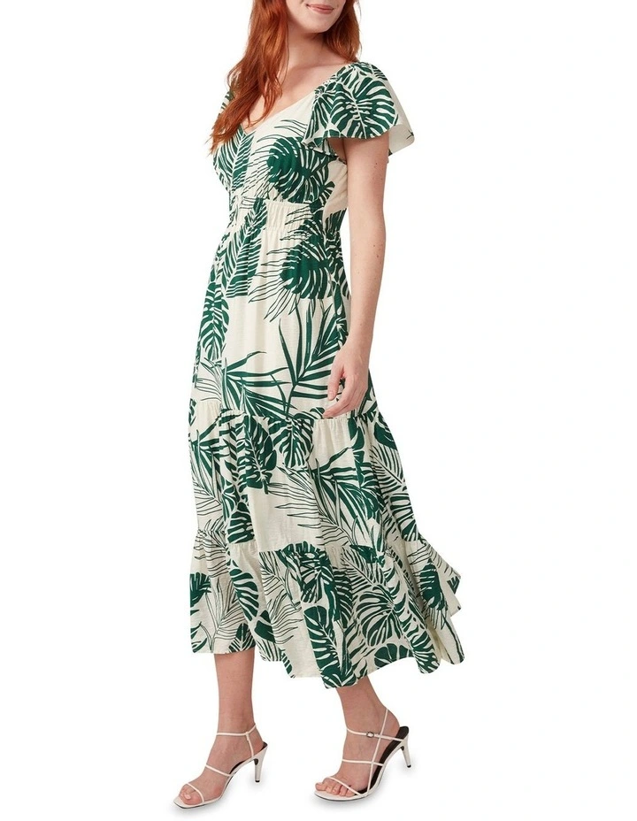 Conceal Garden Dress in Green/White image 3
