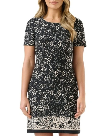Rio Tunic Dress in Black/Creme