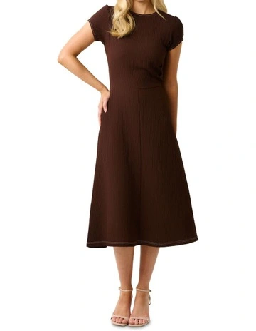 Brunelle Dress in Brown