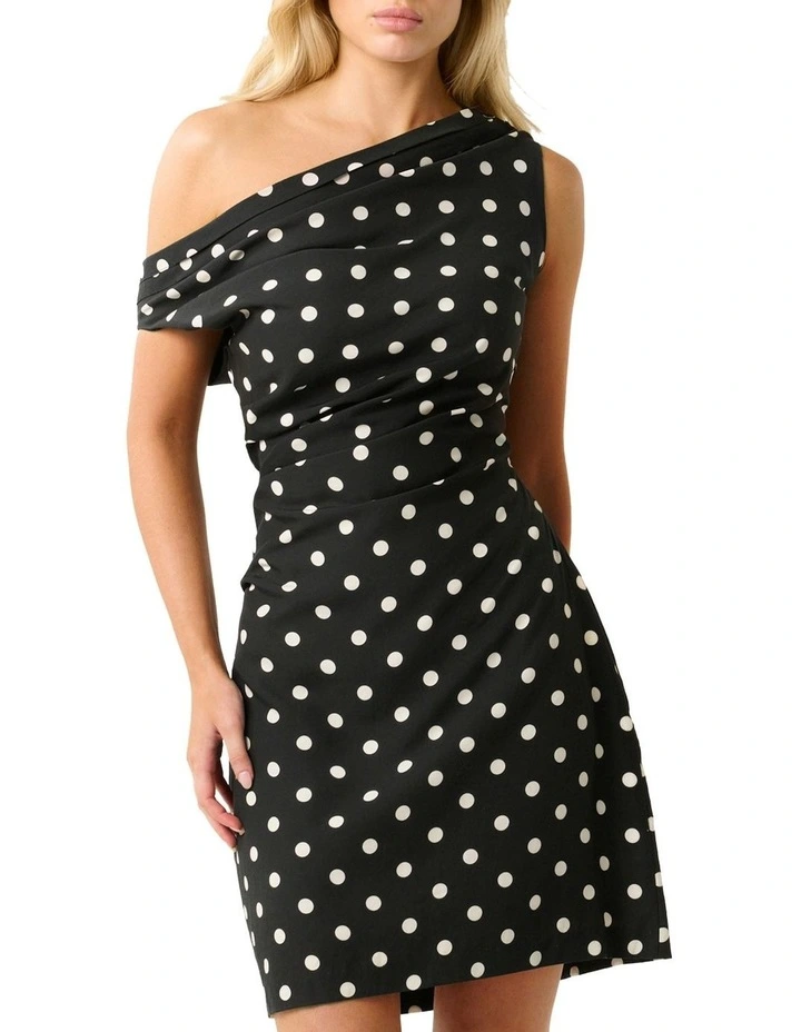 Polka Dress in Black/Vanilla image 1