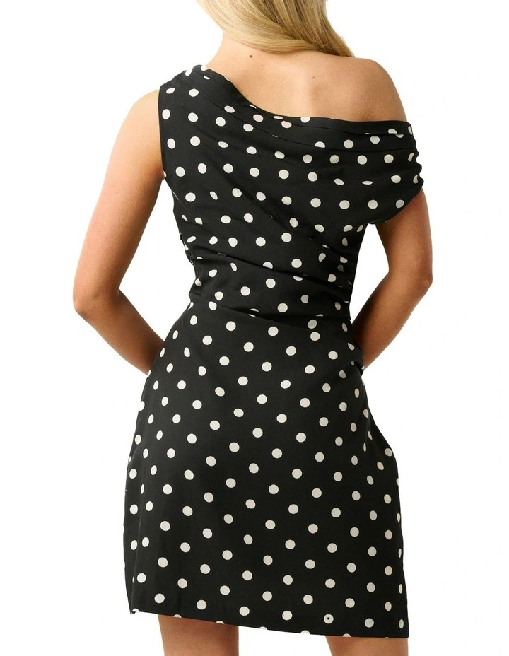 Polka Dress in Black/Vanilla image 3