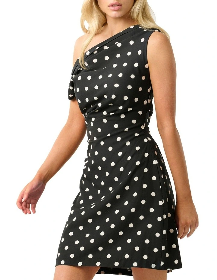 Polka Dress in Black/Vanilla image 4