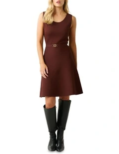 Solace Knit Dress in Chocolate