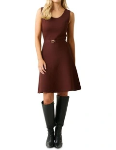 Solace Knit Dress in Chocolate