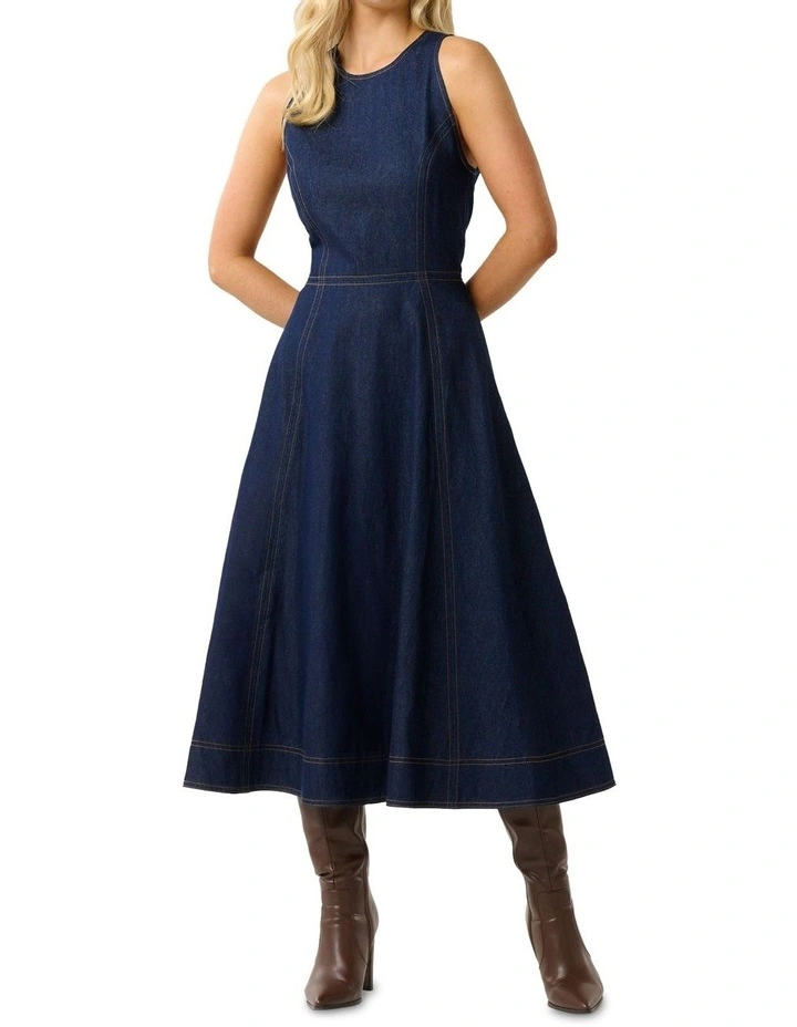 Denny Dress in Denim image 1