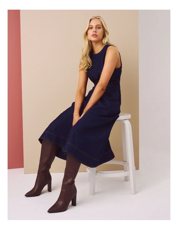 Denny Dress in Denim image 2