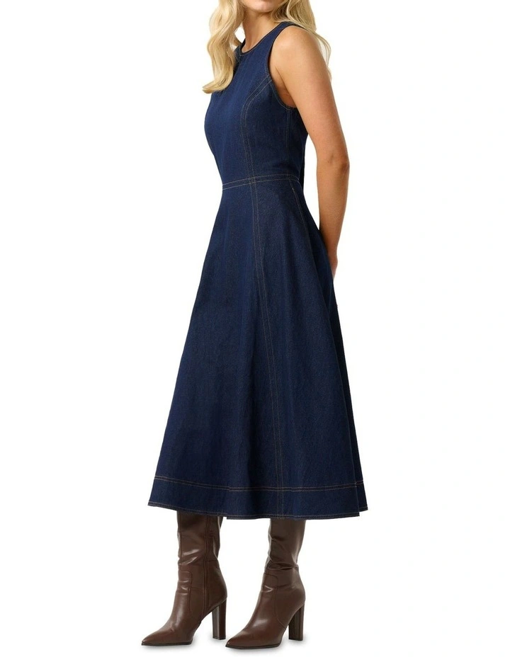 Denny Dress in Denim image 4