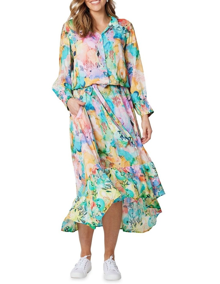Under The Sea Print Dress in Multi