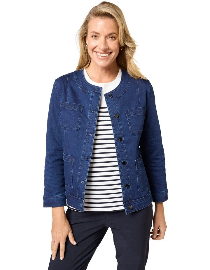 Intense Denim Jacket in Blue image 1