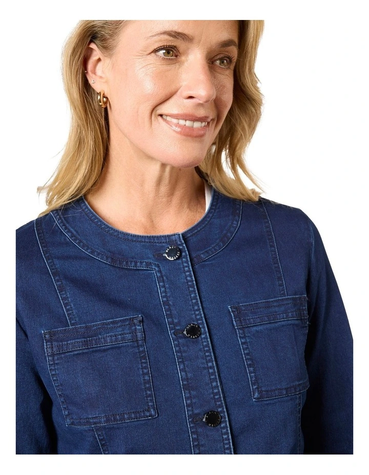 Intense Denim Jacket in Blue image 3