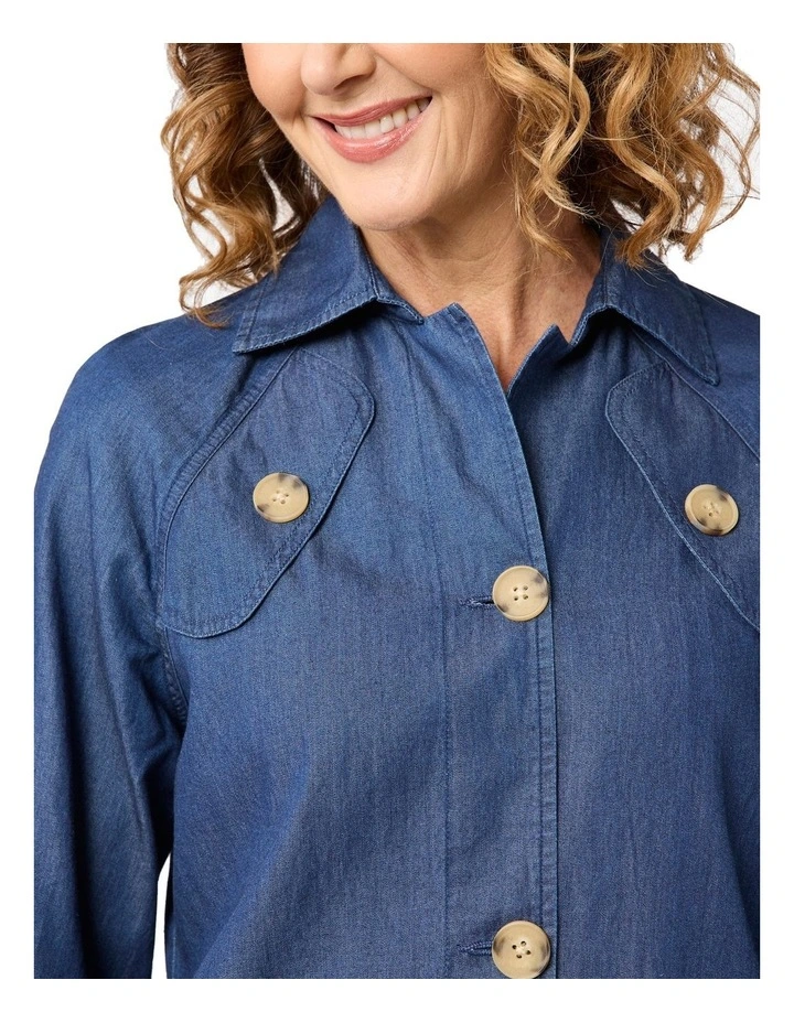 Nashville 3/4 Sleeve Jacket in Denim image 3