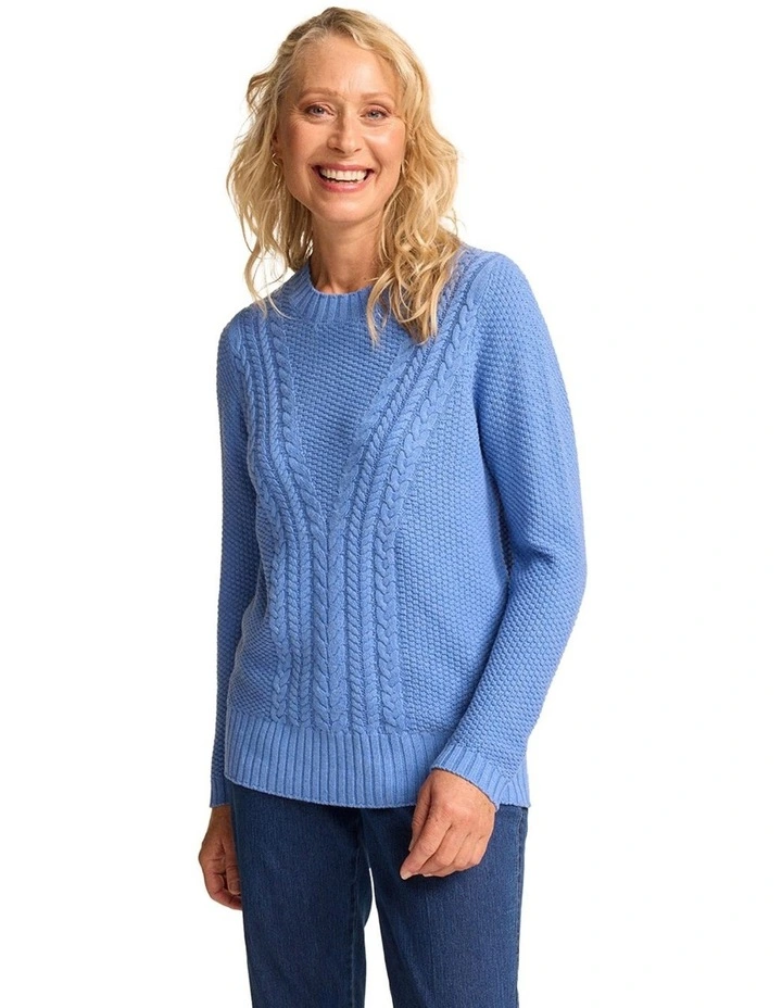 Jody Knit Jumper in Serenity Marle image 1