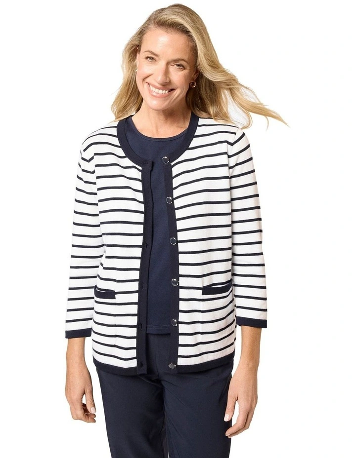 Kamiko Cardigan in White image 1