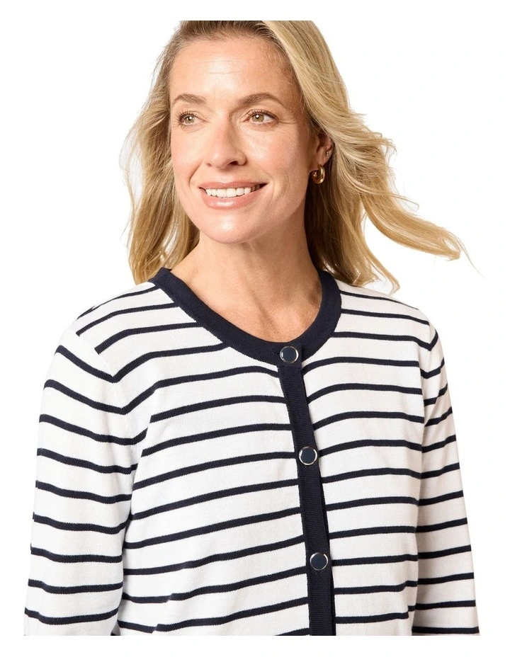 Kamiko Cardigan in White image 3