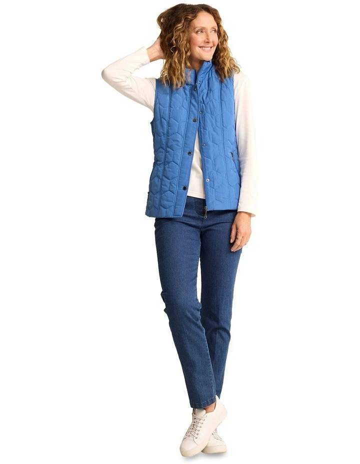 Empress Madden Quilt Vest in Blue image 5