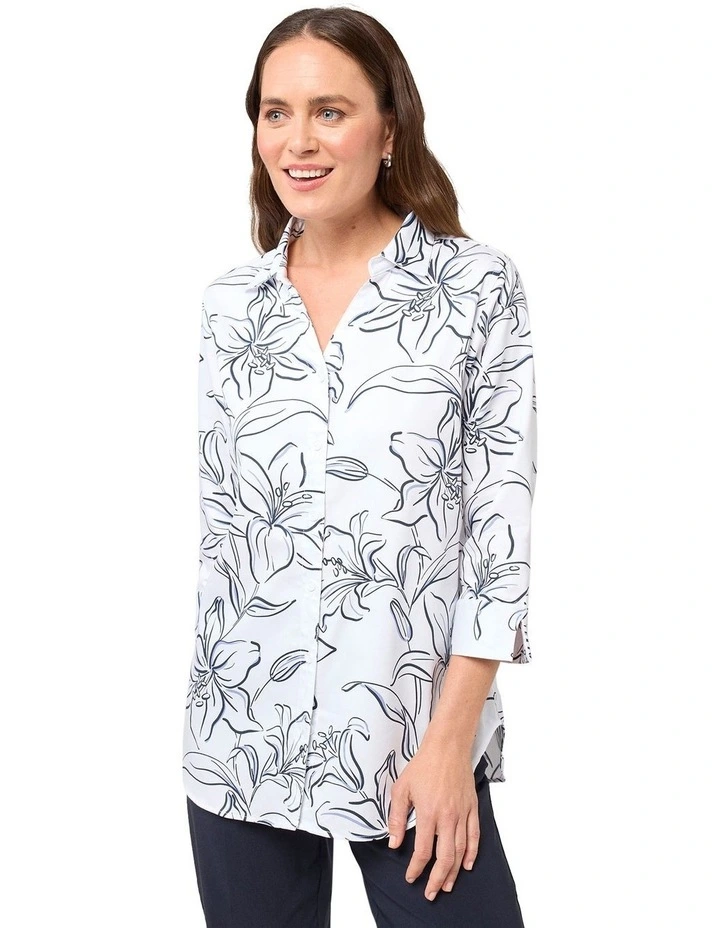 Lilium 3/4 Shirt in Ink image 1
