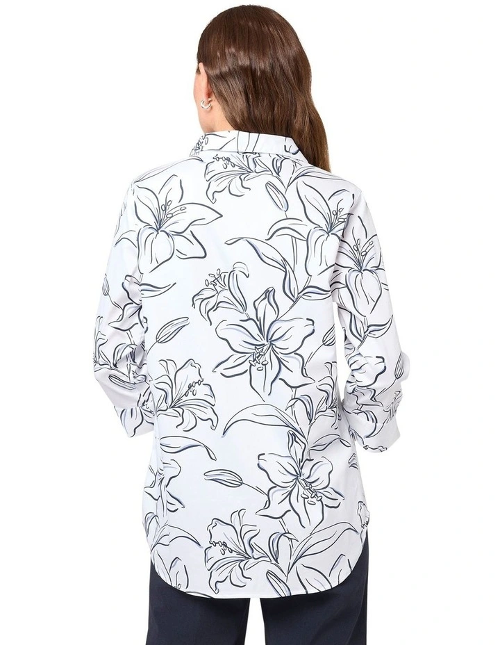Lilium 3/4 Shirt in Ink image 2