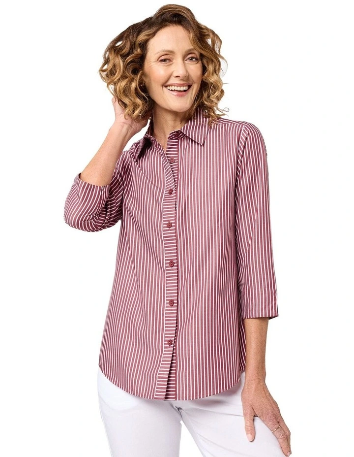 Melika 3/4 Sleeve Shirt in Uluru image 1