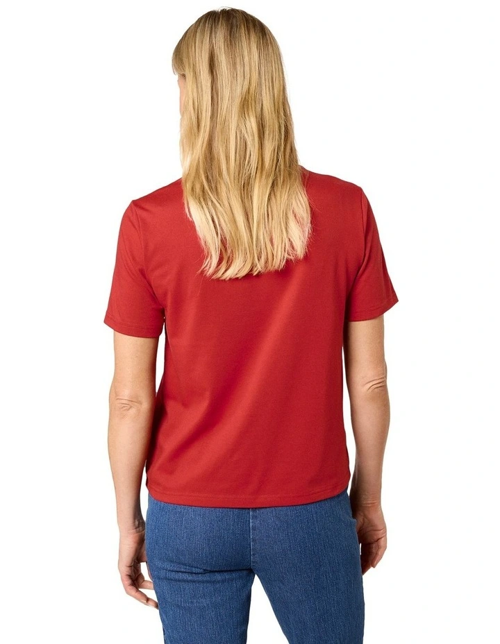 Kinnersly Scoop Neck Tee in Viking image 2